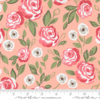 Moda Fabric - Love Note - Lella Boutique - Roses In Bloom Floral Sweet Pink #5150 16 