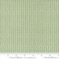 Moda Fabric - Love Note - Lella Boutique - Herringbone Blender Stripe Grass #5154 14