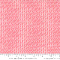 Moda Fabric - Love Note - Lella Boutique - Herringbone Blender Stripe Tea Rose #5154 15 