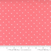 Moda Fabric - Love Note - Lella Boutique - Lovey Dot Blender Heart Dot Tea Rose #5155 15 