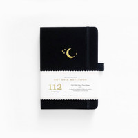 Archer & Olive - B6 Crescent Moon Dot Grid Notebook (White)