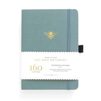 Archer & Olive - B5 Vintage Bee Dot Grid Notebook (White)