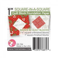 It's Sew Emma - Quilt Block Foundation Paper - 1" Square In A Square