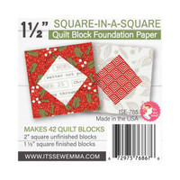 It's Sew Emma - Quilt Block Foundation Paper - 1.5" Square In A Square