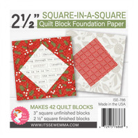 It's Sew Emma - Quilt Block Foundation Paper - 2.5" Square In A Square
