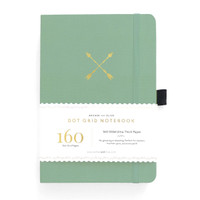 Archer & Olive - B5 Twin Arrows Dot Grid Notebook (White)
