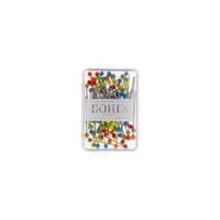 Bohin Glass Head Pins 1.25" - Rainbow