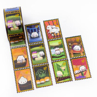 Wonton in a Million - Washi Tape -  Hagao Potter - Book Stamps Washi (Perforated, 25mm) 