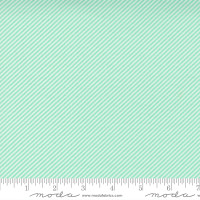 Moda Fabric - One Fine Day - Bonnie & Camille - Scrumptious Stripe Bias Stripe Aqua #55232 12
