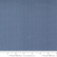 Moda Fabric - One Fine Day - Bonnie & Camille - Scrumptious Stripe Bias Stripe Navy #55232 18 