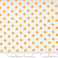 Moda Fabric - One Fine Day - Bonnie & Camille - Lucky Day Blender Clover St Patricks Day Ivory Orange #55233 15 