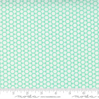 Moda Fabric - One Fine Day - Bonnie & Camille - Shine Blender Geometric Hexagon Aqua #55236 12