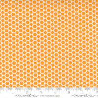 Moda Fabric - One Fine Day - Bonnie & Camille - Shine Blender Geometric Hexagon Orange #55236 15