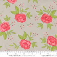 Moda Fabric - Beautiful Day - Corey Yoder - Wild Rose Floral Rose Medium Floral Stone #29131 12