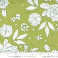 Moda Fabric - Beautiful Day - Corey Yoder - Blooms Floral Rose Large Floral Tonal Floral Pistachio #29132 26