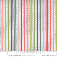 Moda Fabric - Beautiful Day - Corey Yoder - Ticker Tape Stripe Numbers Multi #29135 11 