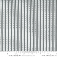 Moda Fabric - Beautiful Day - Corey Yoder - Ticker Tape Stripe Numbers Slate #29135 14
