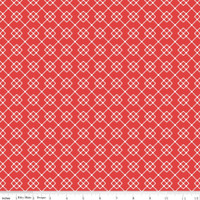 Riley Blake Fabric - Quilt Fair by Tasha Noel - Quilty Chain Red #C11358-RED