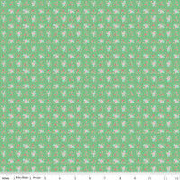 Riley Blake Fabric - Quilt Fair by Tasha Noel - Ditzy Green #C11353-GREEN