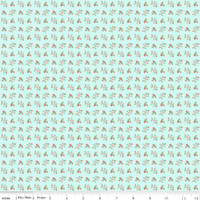 Riley Blake Fabric - Quilt Fair by Tasha Noel - Ditzy Aqua #C11353-AQUA