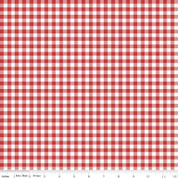 Riley Blake Fabric - Quilt Fair by Tasha Noel - Gingham Red #C11357-RED