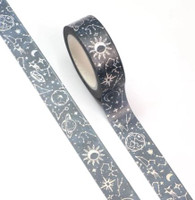 Night Sky Washi Tape with Foil