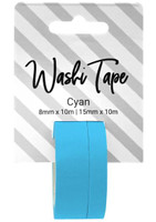 PA Essentials Washi Tape - Set of 2 - Cyan
