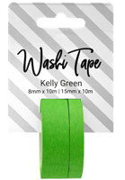 PA Essentials Washi Tape - Set of 2 - Kelly Green