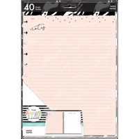 The Happy Planner - Me and My Big Ideas - Big Refill Note Paper - Full Sheet - Everyday Neutrals (Dot Lined, Blank, Checklist)