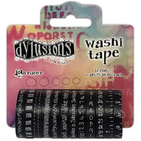 Dyan Reaveley's Dylusions Washi Tape Black - Set of 12
