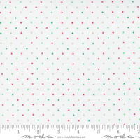 Moda Fabric - Twinkle - April Rosenthal - Twinkle Metallic Christmas - Basic Dot Star #24106 32M
