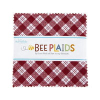 Riley Blake Fabrics - Charm Pack - Bee Plaids by Lori Holt of Bee in My Bonnet