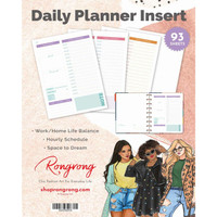 Rongrong - Classic Size Fill Paper - Daily Planner Insert - Quarterly Supply