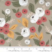 Moda Fabric - Flower Pot - Lella Boutique - Meadow Floral Hand Drawn Fall Floral - Taupe #5160 14