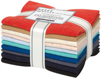 Robert Kaufman Fabric Precuts - Fat Quarter Bundle - Essex Speckle Yarn Dye