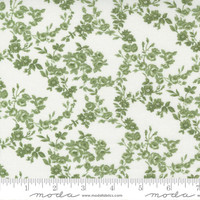 Moda Fabric - Nantucket Summer - Camille Roskelley - Surfside Small Floral - Cream and Grass #55263 26