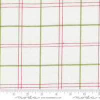 Moda Fabric - Merry Little Christmas Wovens - Bonnie & Camille - Plaid - White and Multicolored #55249 11