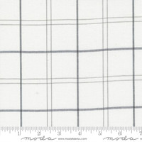 Moda Fabric - Merry Little Christmas Wovens - Bonnie & Camille - Plaid - White and Grey #55249 23