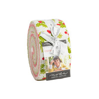 Moda Fabric Precuts Jelly Roll - Christmas Stitched by Fig Tree & Co