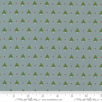 Moda Fabric - Merry Little Christmas - Bonnie & Camille - Little Trees Christmas Blender - Silver #55246 17