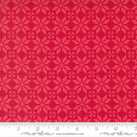 Moda Fabric - Merry Little Christmas - Bonnie & Camille - Christmas Sweater Geometric Knit Star - Red #55242 12