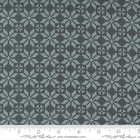 Moda Fabric - Merry Little Christmas - Bonnie & Camille - Christmas Sweater Geometric Knit Star - Charcoal #55242 18