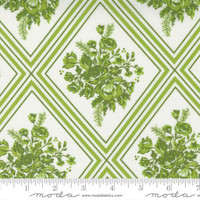 Moda Fabric - Merry Little Christmas - Bonnie & Camille - Gather Floral - Cream & Green #55241 23