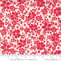 Moda Fabric - Merry Little Christmas - Bonnie & Camille - Winterberry Floral - Cream & Red #55243 21