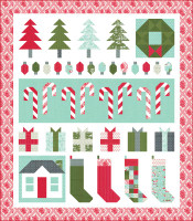 Christmas Stroll Quilt Kit - Featuring Merry Little Christmas by Bonnie & Camille