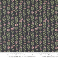 Moda Fabric - Country Rose - Lella Boutique - Climbing Vine Small Floral - Charcoal #5171 17