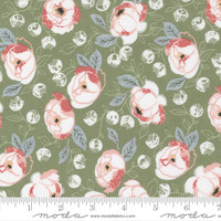 Moda Fabric - Country Rose - Lella Boutique - Country Bouquet Large Floral - Sage #5170 14
