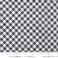 Moda Fabric - Country Rose - Lella Boutique - Gingham Checks and Plaids - Charcoal #5174 17
