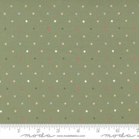 Moda Fabric - Country Rose - Lella Boutique - Magic Dots - Sage #5175 14