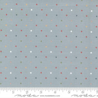 Moda Fabric - Country Rose - Lella Boutique - Magic Dots - Smokey Blue #5175 15